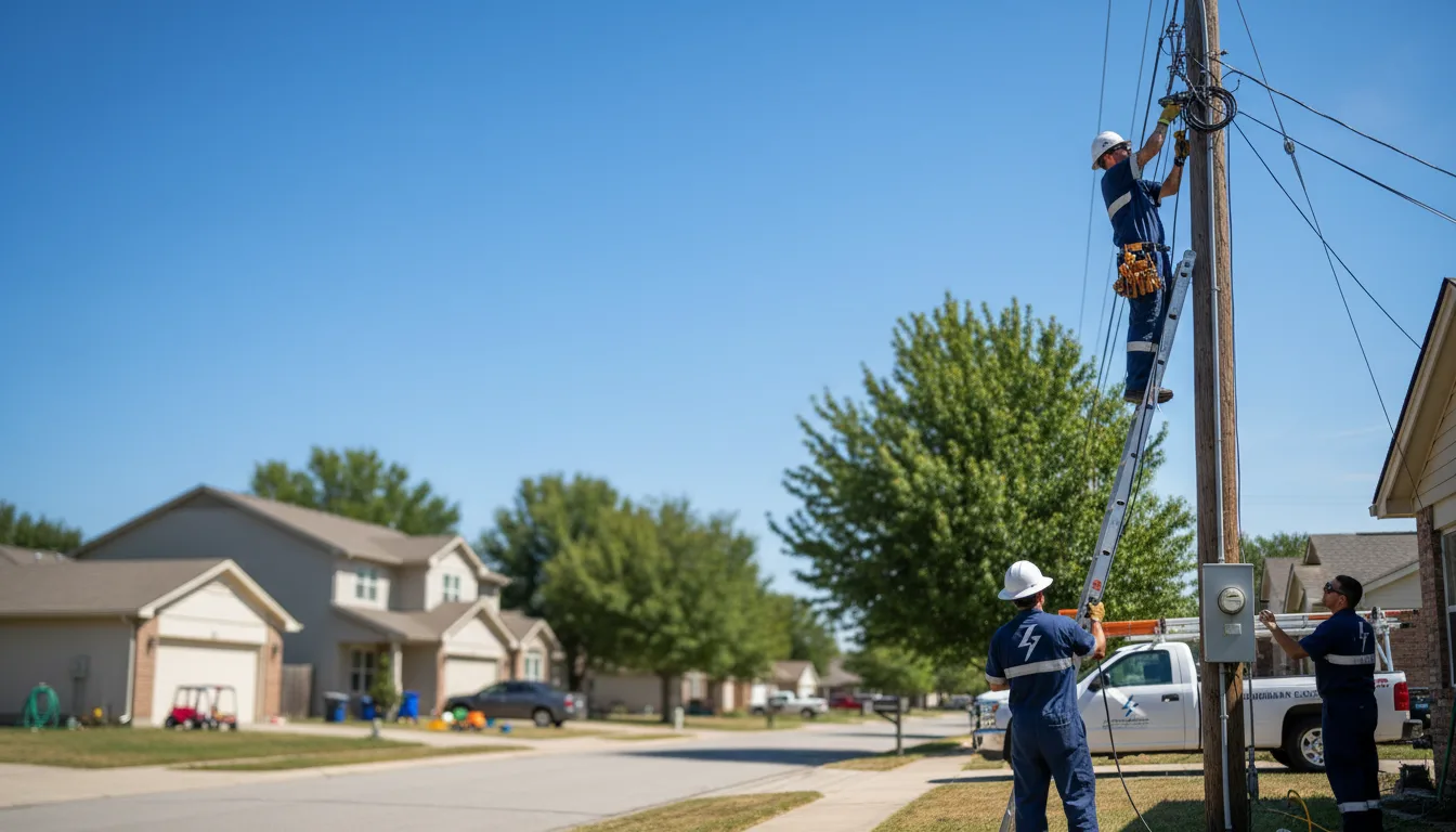 Residential electrician providing installation services in Vallecitos, NM